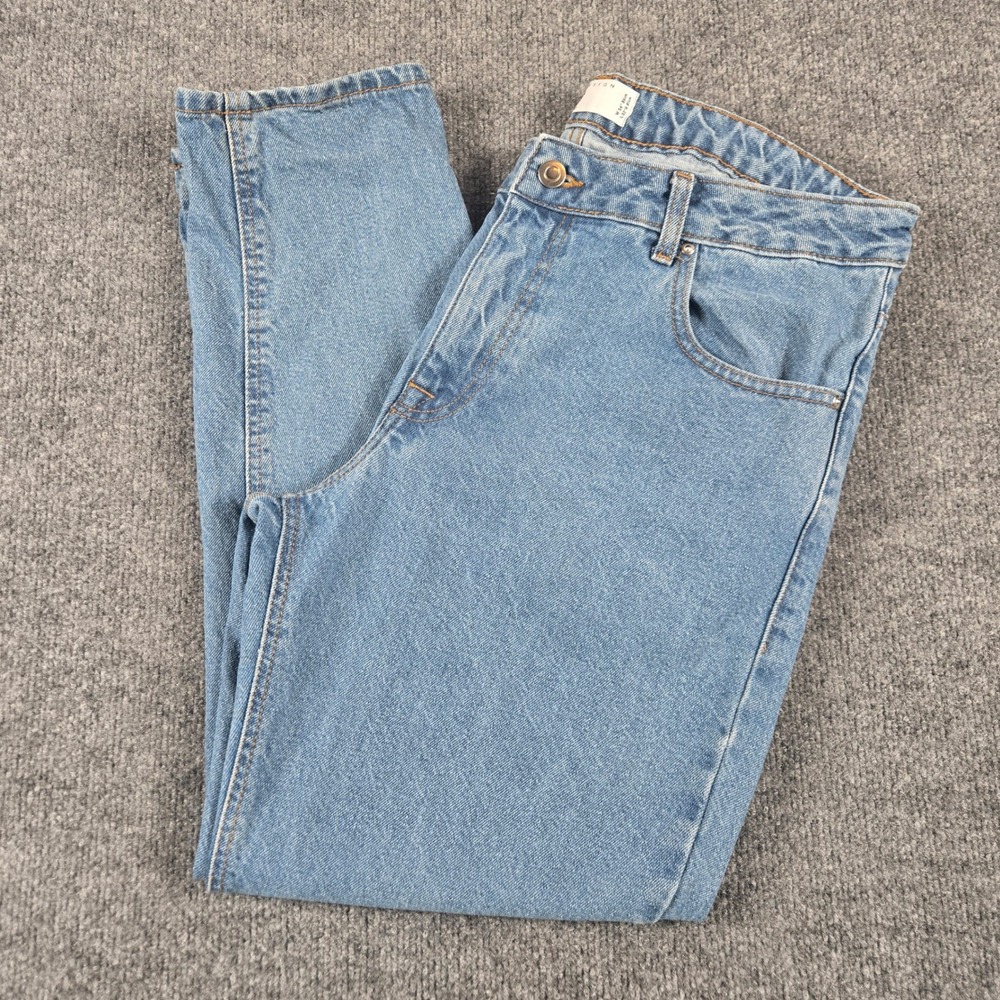 ASOS DESIGN Classic Rigid Jeans Mens W34 L32 Blue Straight Leg Denim